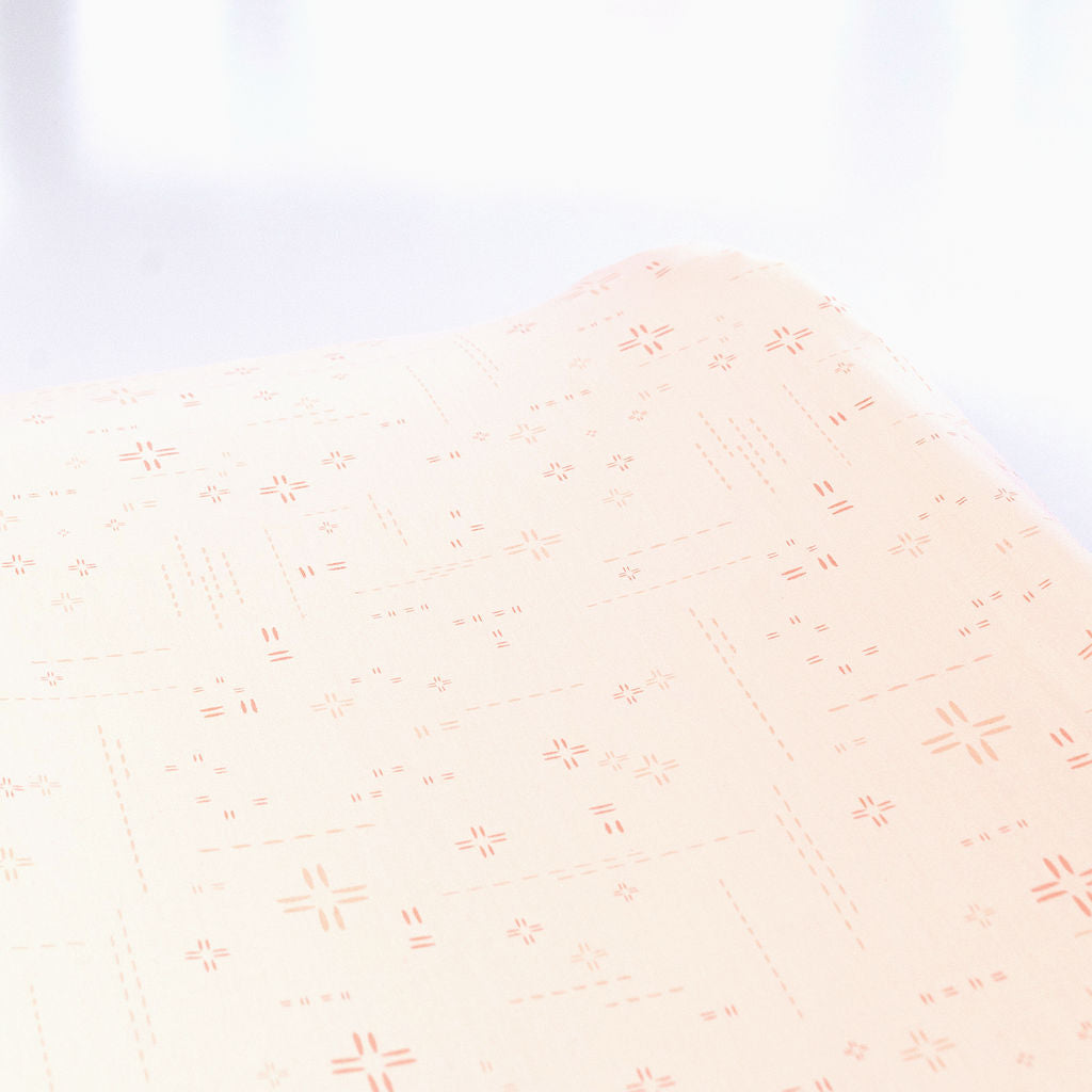 Sunday Stroll - Changing Pad Cover - Crossroads & Dashes in Pink - Olli+Lime
